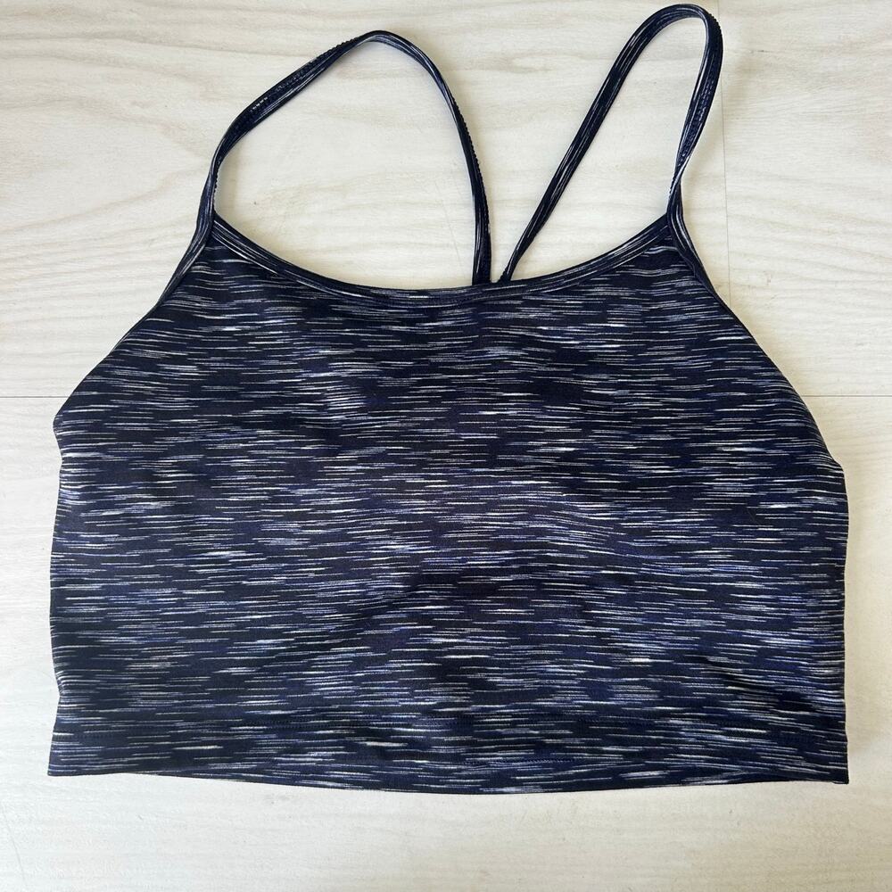 Offline by Aerie Space Dye Navy Tank Sports Bra Size Medium - Picture 3 of 6